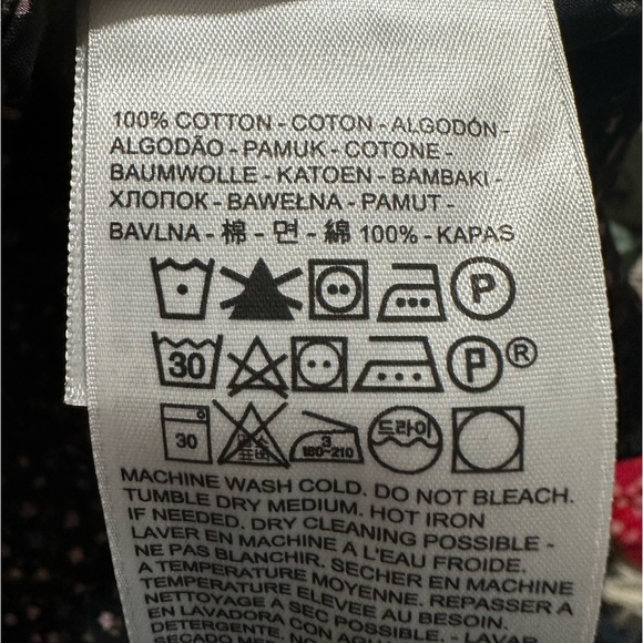 Levi's Lena Ruffled Cotton Crewneck Floral Blouse Size XL NWT - Picture 10 of 12